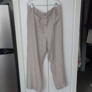 Quince Light Gray Linen Trousers
